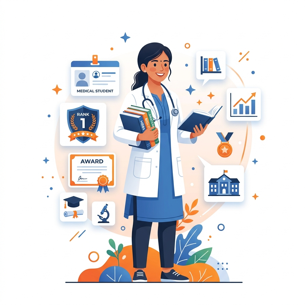 Medical student illustration - NEET Navigator